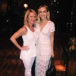 White lace dress with nude under layer